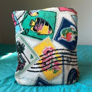 Vera Bradley travel pillow throw